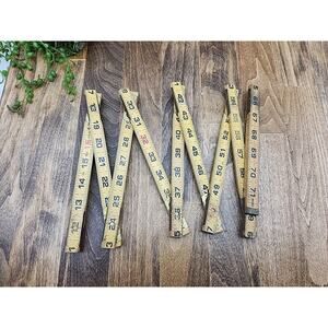 Vintage Klein Tools Wood Folding Yard Stick 6 Foot